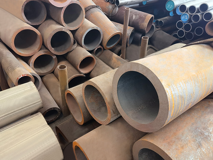 Boring steel tube